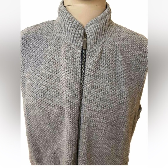 Vintage Alps Knit Zip Cardigan XL Mens Tan Black Wool Outdoors Camping Grandpa - Picture 4 of 11